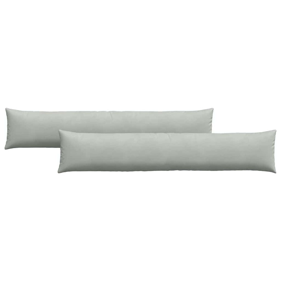 Sofa Kussens 2 pcs Lichtgrijs 200 x 40 cm Katoen Stof