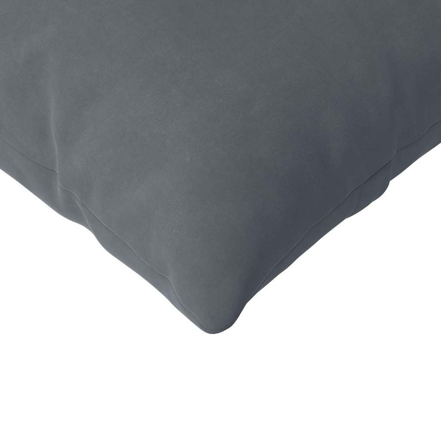 Sofa Kussens 2 pcs Donkergrijs 200 x 40 cm Katoen Stof