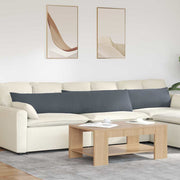 Sofakussens 2 stuks donkergrijs 200x40 cm corduroy