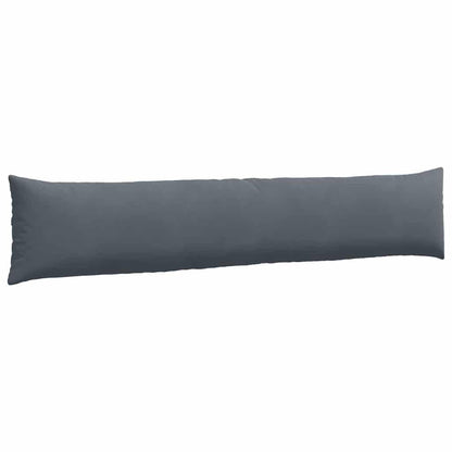 Sofa Kussens 2 pcs Donkergrijs 200 x 40 cm Katoen Stof