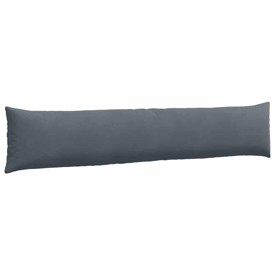 Sofa Kussens 2 pcs Donkergrijs 200 x 40 cm Katoen Stof