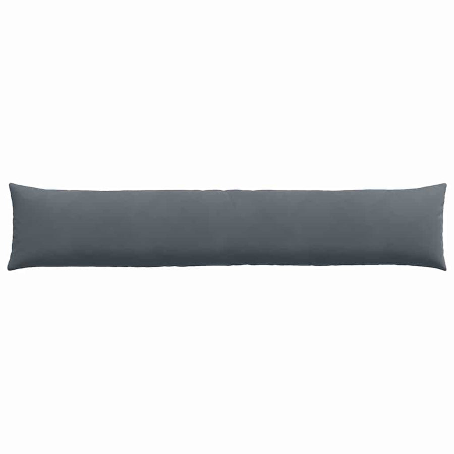 Sofa Kussens 2 pcs Donkergrijs 200 x 40 cm Katoen Stof
