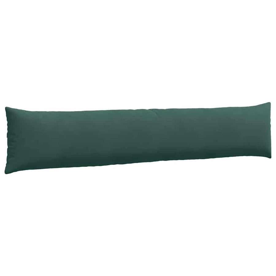 Sofa Kussens 2 pcs Donkergroen 200 x 40 cm Katoen Stof