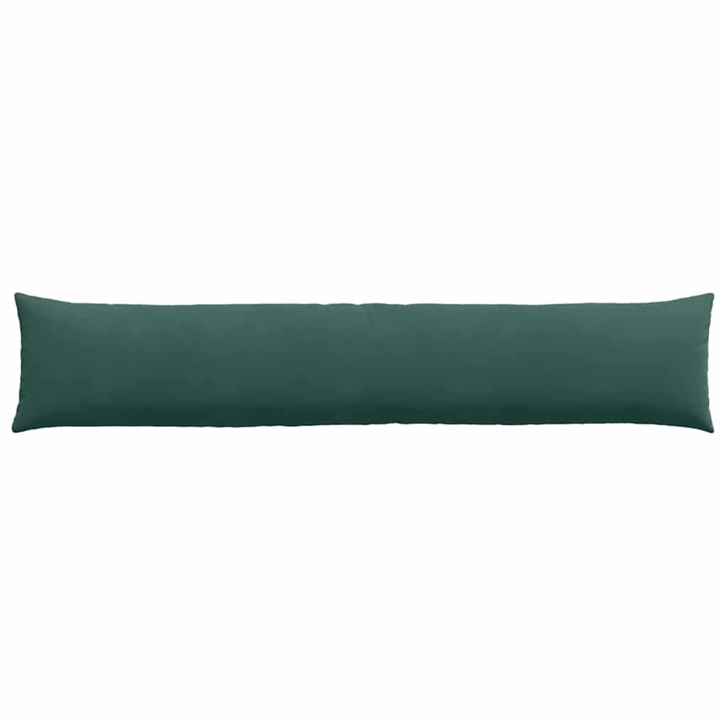 Sofa Kussens 2 pcs Donkergroen 200 x 40 cm Katoen Stof