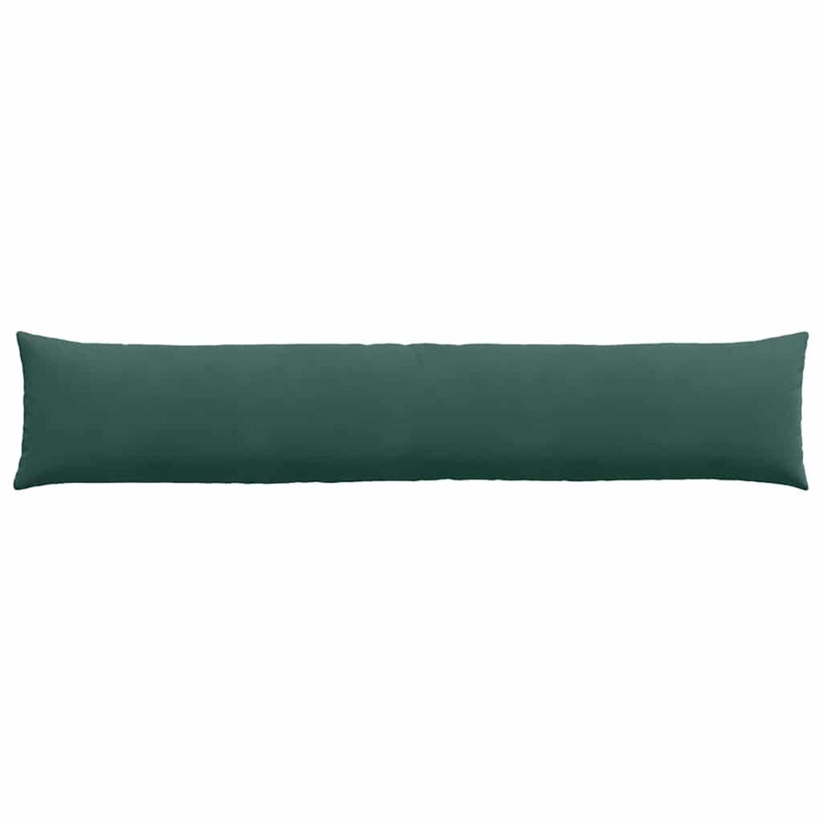 Sofa Kussens 2 pcs Donkergroen 200 x 40 cm Katoen Stof