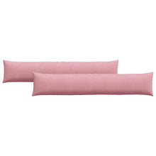 Sofa Kussens 2 pcs Roze 200 x 40 cm Katoen Stof