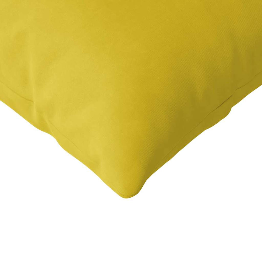 Sofa Kussens 2 pcs Geel 200 x 40 cm Katoen Stof