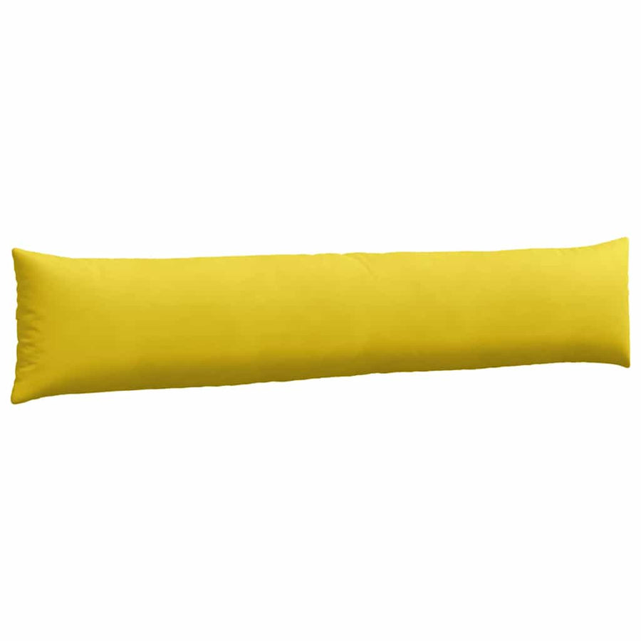 Sofa Kussens 2 pcs Geel 200 x 40 cm Katoen Stof