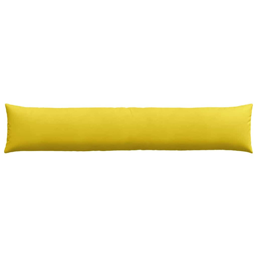 Sofa Kussens 2 pcs Geel 200 x 40 cm Katoen Stof