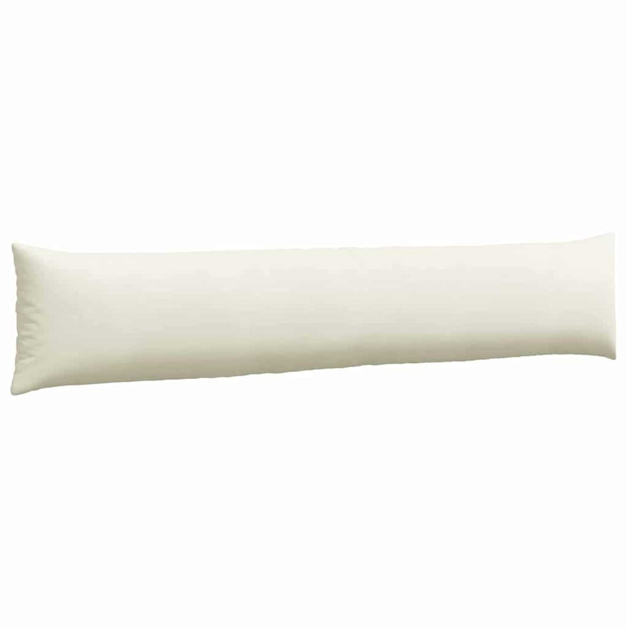 Sofa Kussens 2 pcs Crème 200 x 40 cm Katoen Stof