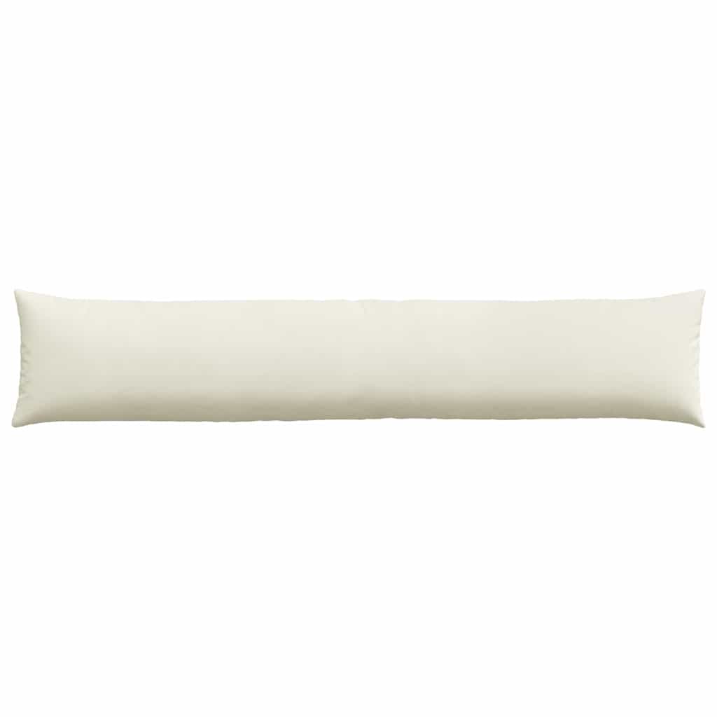 Sofa Kussens 2 pcs Crème 200 x 40 cm Katoen Stof