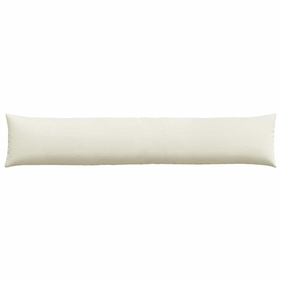 Sofa Kussens 2 pcs Crème 200 x 40 cm Katoen Stof