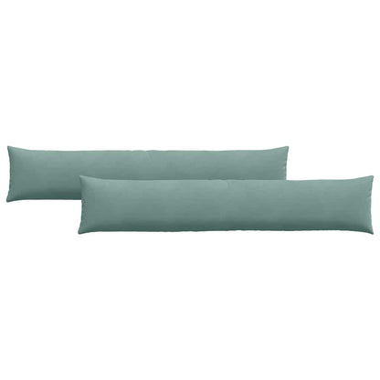 Sofa Kussens 2 pcs Zeegroen 200 x 40 cm Katoen Stof