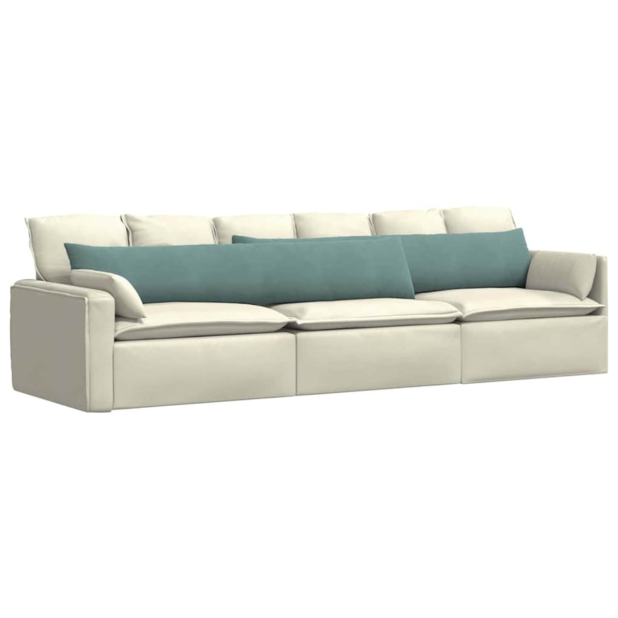 Sofa Kussens 2 pcs Zeegroen 200 x 40 cm Katoen Stof