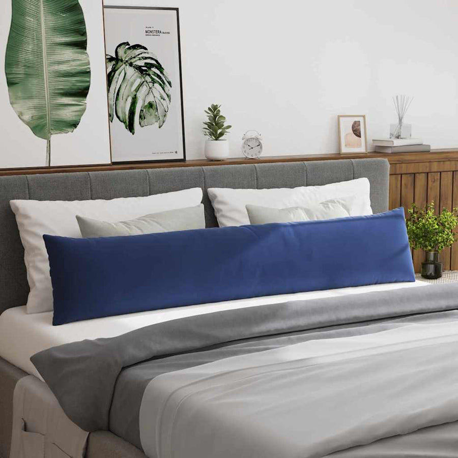 Sofa Kussens 2 pcs Politieblauw 200 x 40 cm Katoen Stof