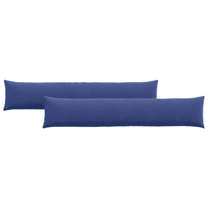 Sofa Kussens 2 pcs Politieblauw 200 x 40 cm Katoen Stof