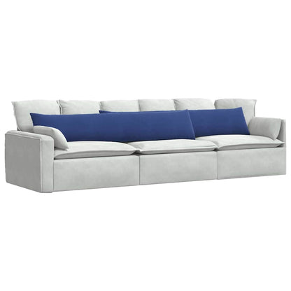 Sofa Kussens 2 pcs Politieblauw 200 x 40 cm Katoen Stof