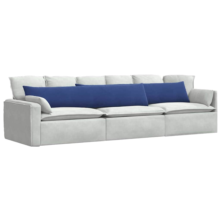 Sofa Kussens 2 pcs Politieblauw 200 x 40 cm Katoen Stof