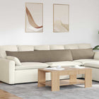 Sofa Cushions 2 pieces Taupe 200 x 40 cm Fabric
