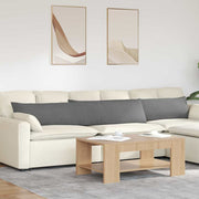 Sofa kussens 2 stuks donkergrijs 200x40x20 cm stof