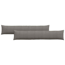 Sofa Kussens 2 pcs Lichtgrijs 200 x 40 cm Katoen Stof