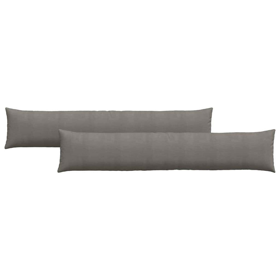 Sofa Kussens 2 pcs Lichtgrijs 200 x 40 cm Katoen Stof