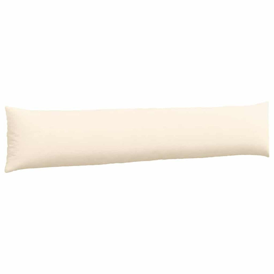 Sofa Kussens 2 pcs Crème 200 x 40 cm Katoen Stof
