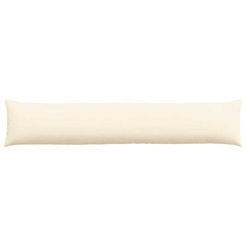 Sofa Kussens 2 pcs Crème 200 x 40 cm Katoen Stof