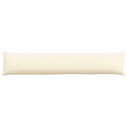 Sofa Kussens 2 pcs Crème 200 x 40 cm Katoen Stof