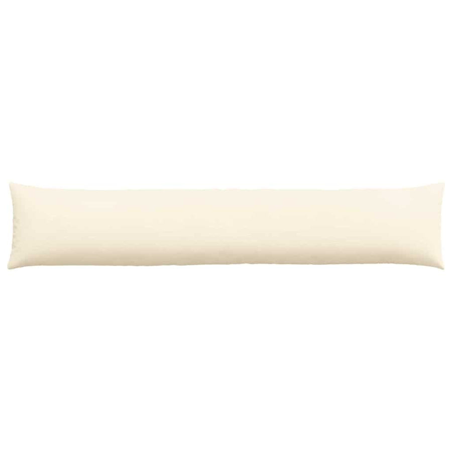 Sofa Kussens 2 pcs Crème 200 x 40 cm Katoen Stof