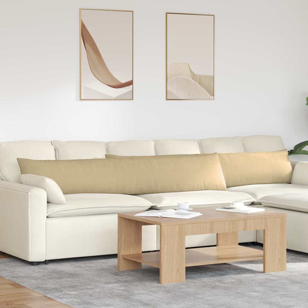 Sofa Kussens 2 pcs Grijs groen 200 x 40 cm Katoen Stof