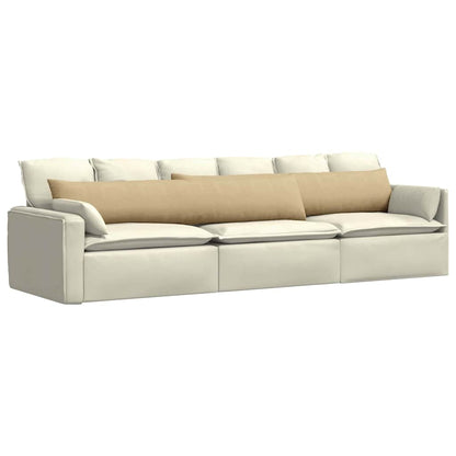 Sofa Kussens 2 pcs Grijs groen 200 x 40 cm Katoen Stof