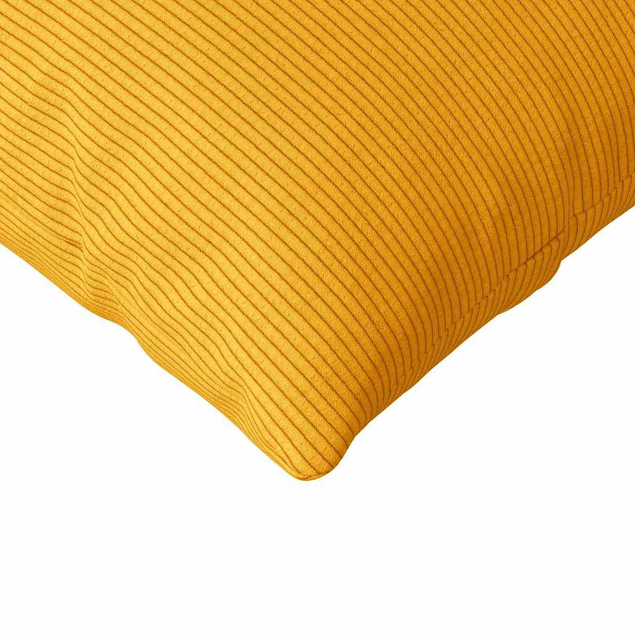 Sofa Kussens 2 pcs Lichtgeel 200 x 40 cm Katoen Stof