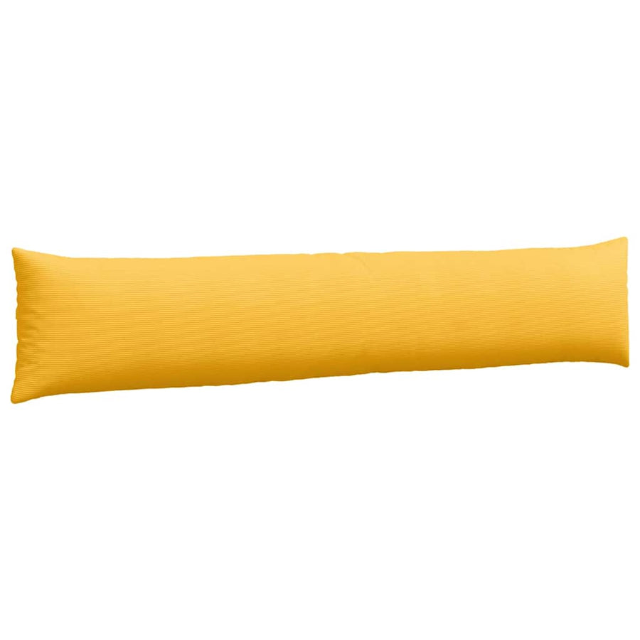Sofa Kussens 2 pcs Lichtgeel 200 x 40 cm Katoen Stof