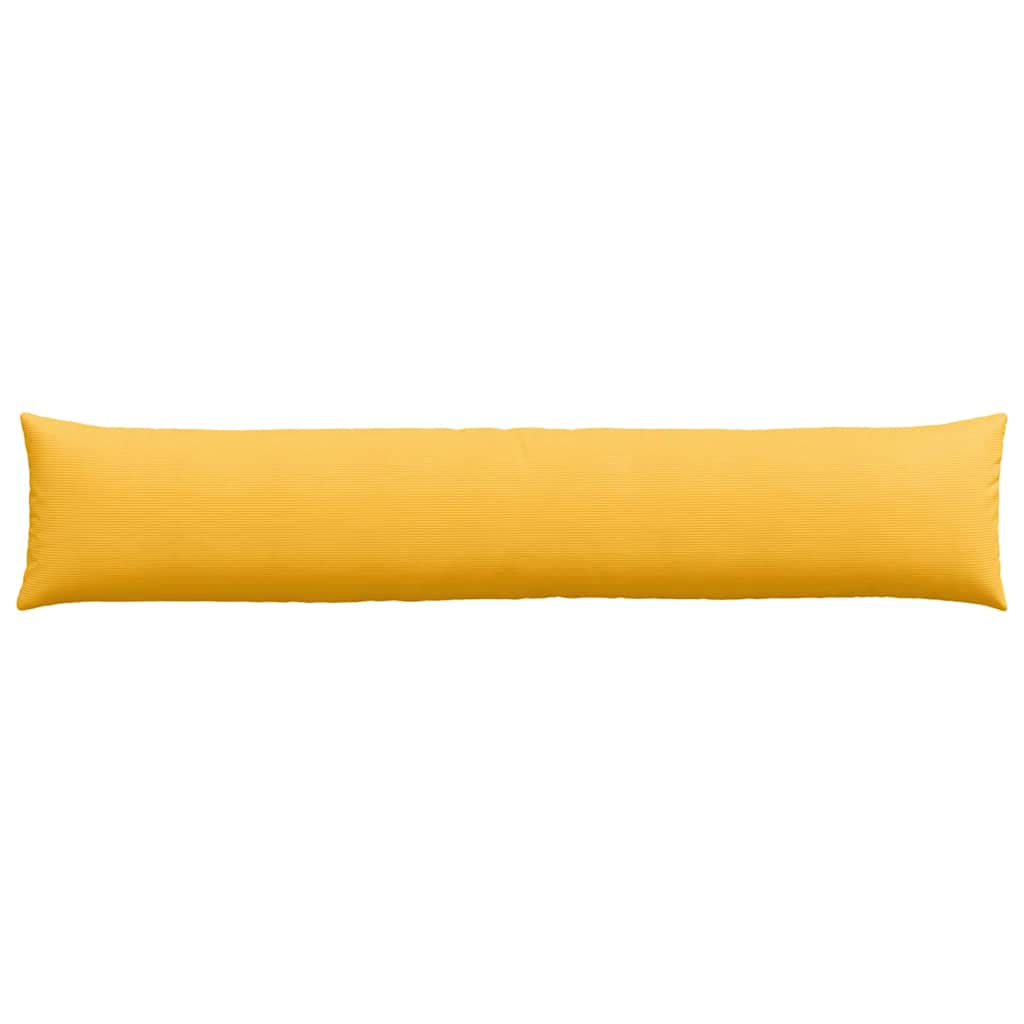 Sofa Kussens 2 pcs Lichtgeel 200 x 40 cm Katoen Stof