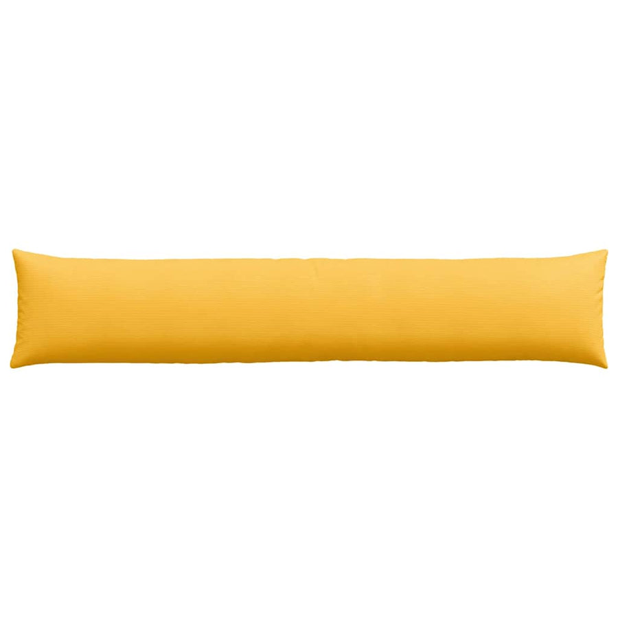 Sofa Kussens 2 pcs Lichtgeel 200 x 40 cm Katoen Stof