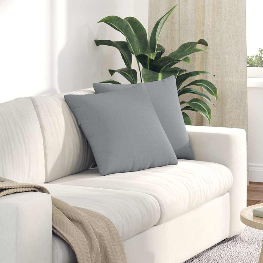 Sofa Kussens Lichtgrijs Stof