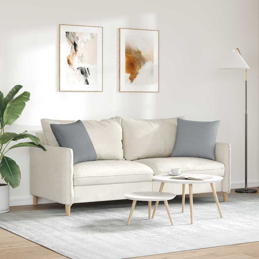 Sofa Kussens Lichtgrijs Stof