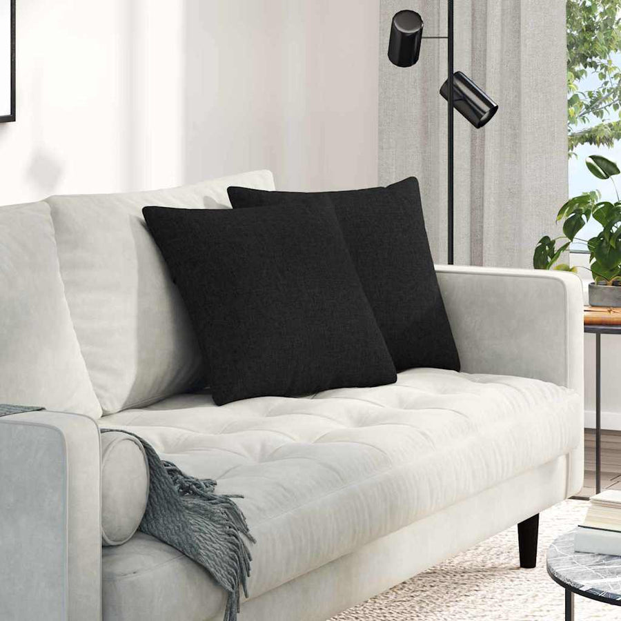 Sofa Kussens Zwart Stof