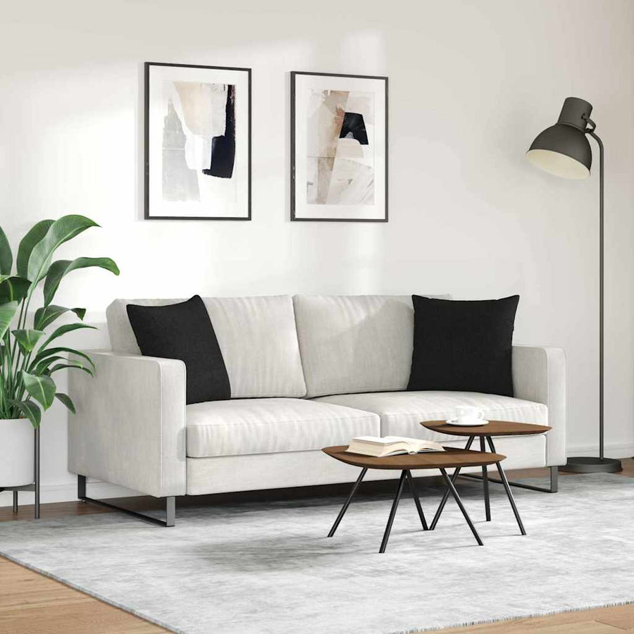 Sofa Kussens Zwart Stof