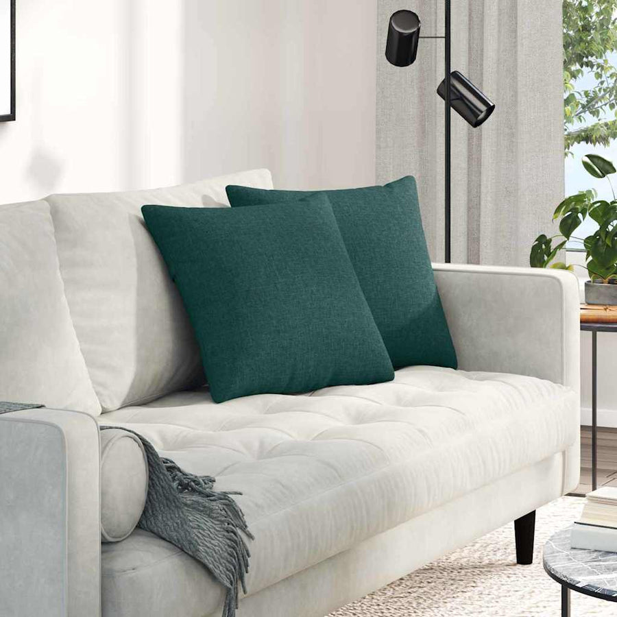 Sofa Kussens Donkergroen Stof