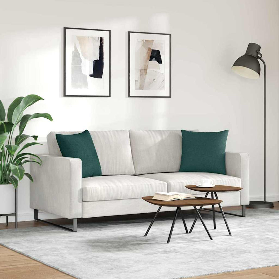 Sofa Kussens Donkergroen Stof