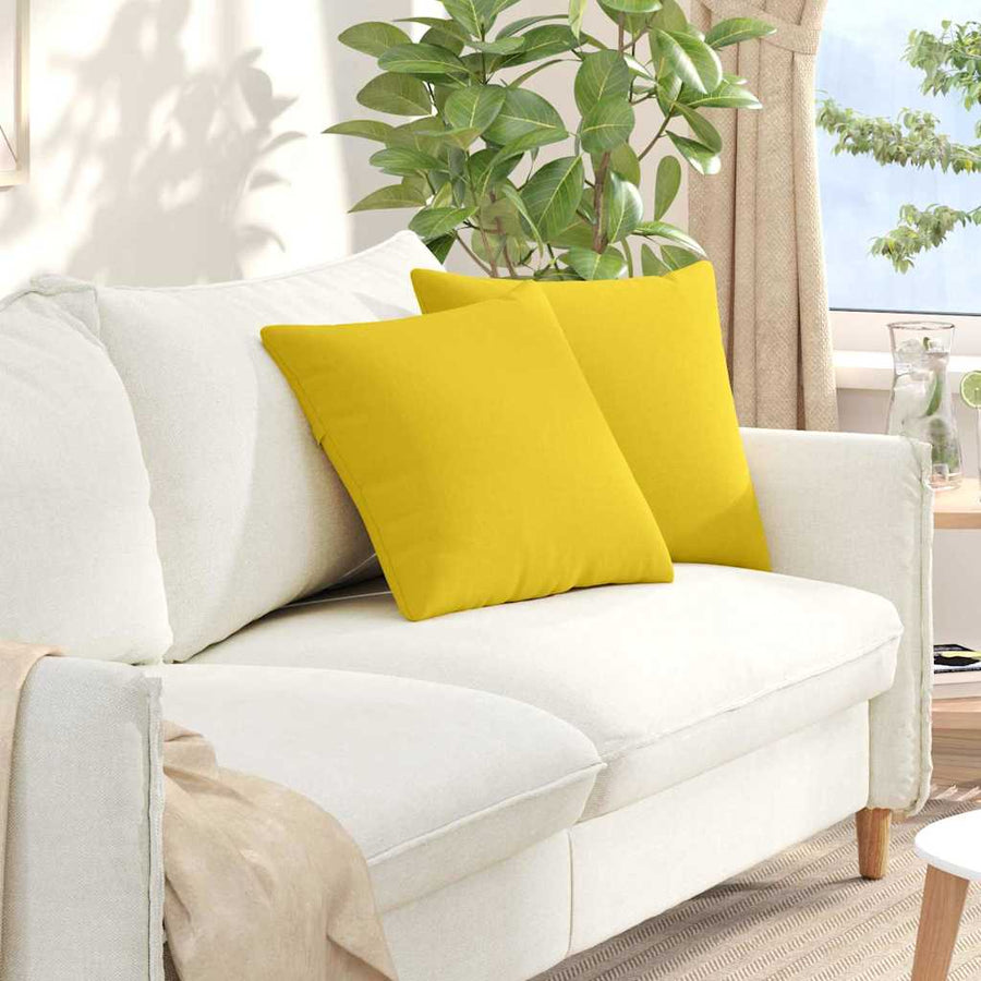 Sofa Kussens Lichtgeel Stof