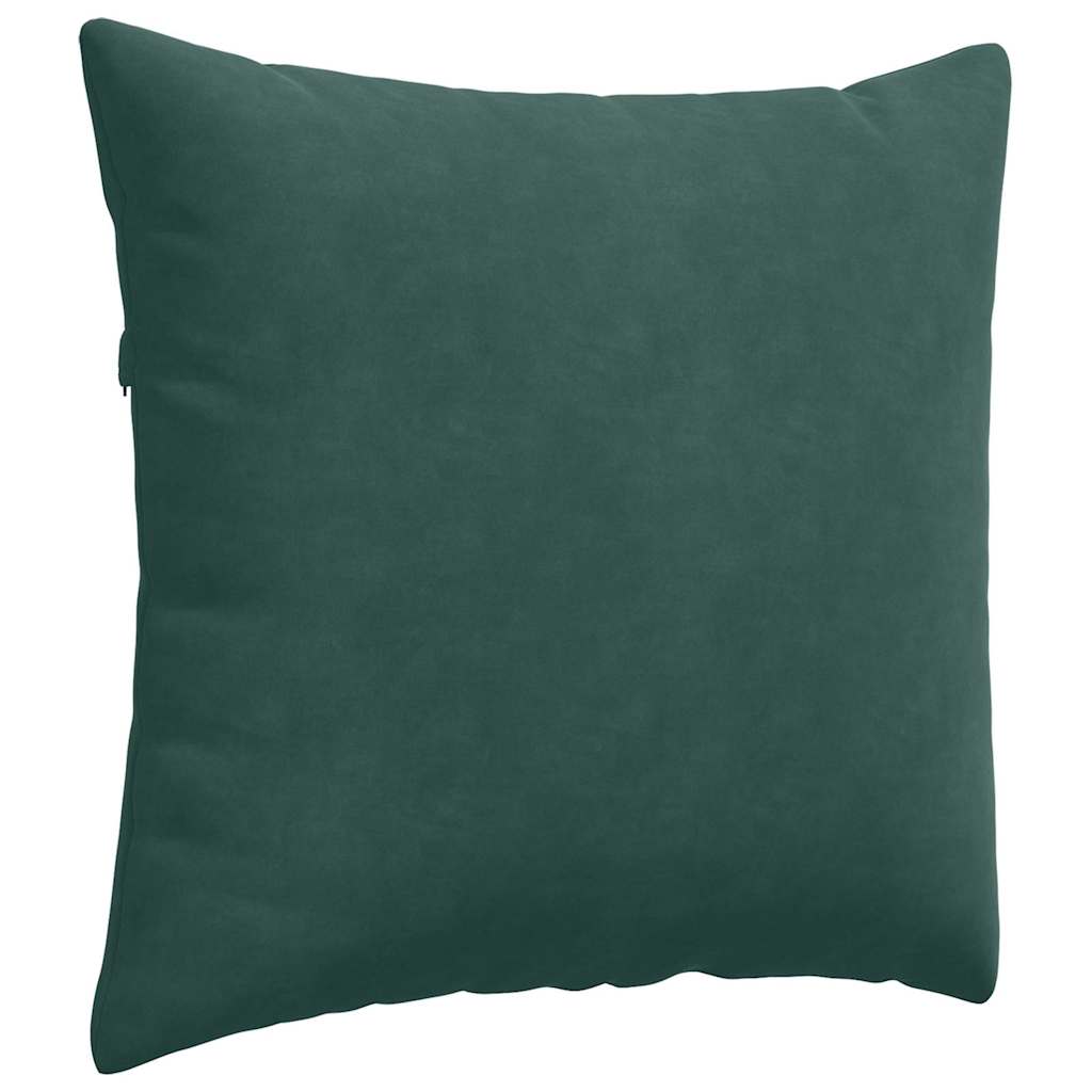 Sofa Kussens 2 pcs Donkergroen 45 x 45 cm Katoen Stof