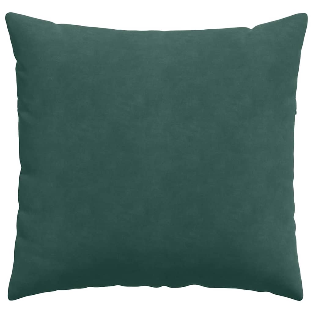 Sofa Kussens 2 pcs Donkergroen 45 x 45 cm Katoen Stof