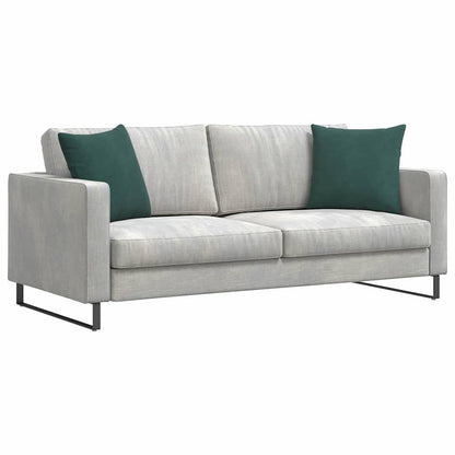 Sofa Kussens 2 pcs Donkergroen 45 x 45 cm Katoen Stof