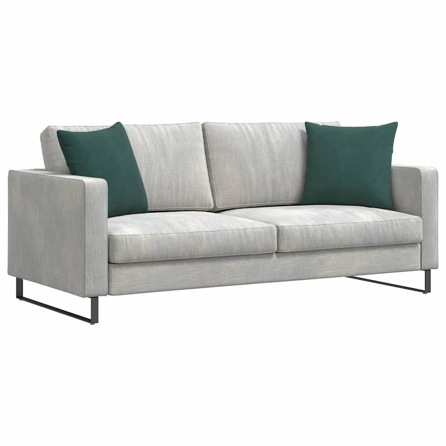 Sofa Kussens 2 pcs Donkergroen 45 x 45 cm Katoen Stof