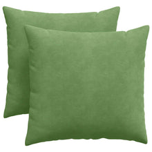 Sofa Kussens 2 pcs Lichtgroen 45 x 45 cm Katoen Stof