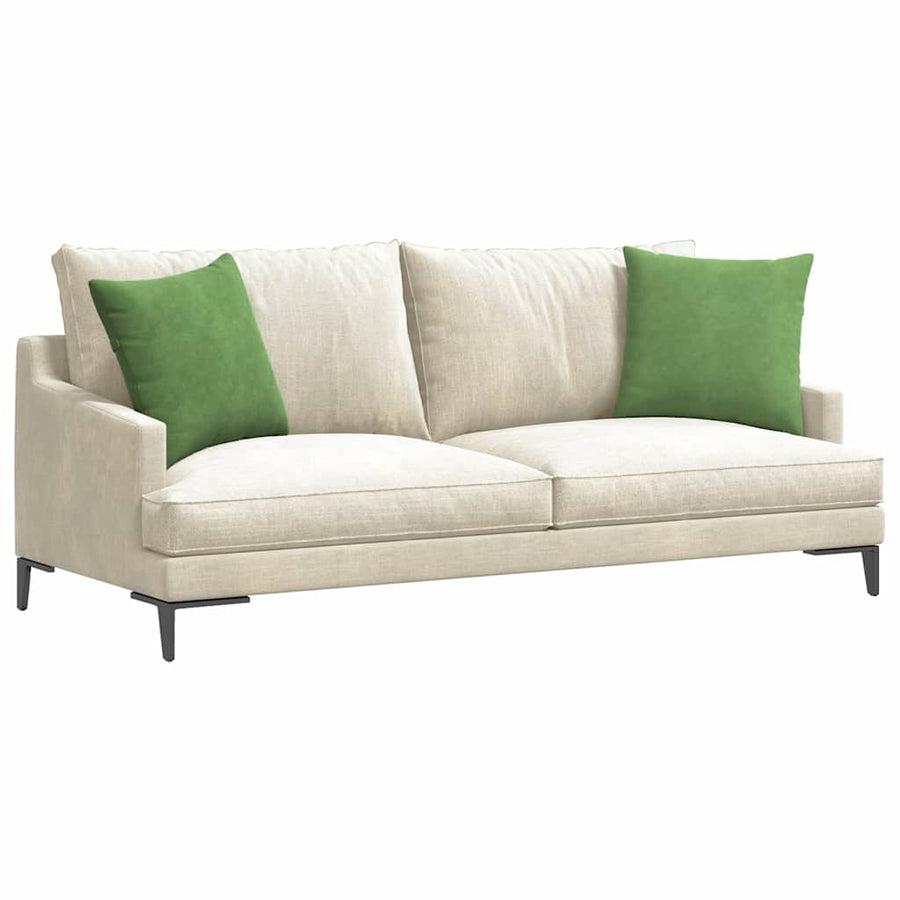 Sofa Kussens 2 pcs Lichtgroen 45 x 45 cm Katoen Stof