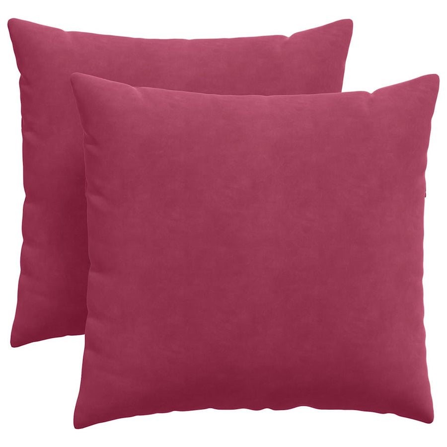 Sofa Kussens 2 pcs Wijnrood 45 x 45 cm Katoen Stof